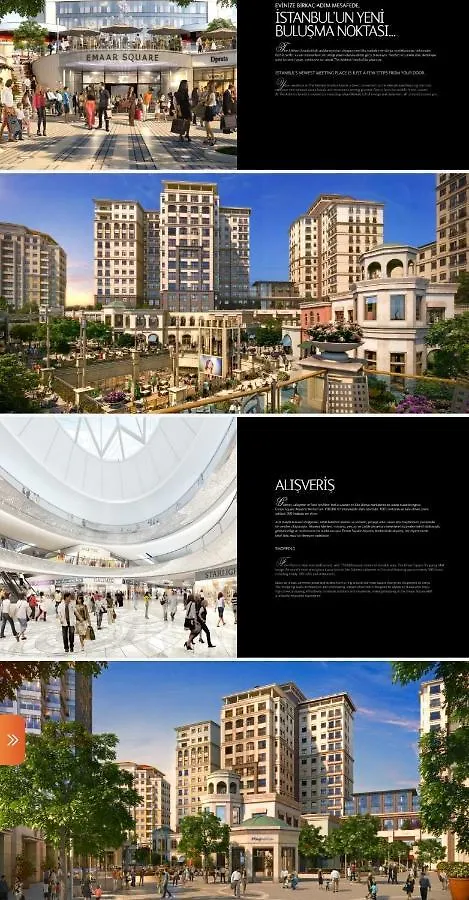 Apartment Serviced Luxurious 3+1 In Address Emaar Square Istanbul