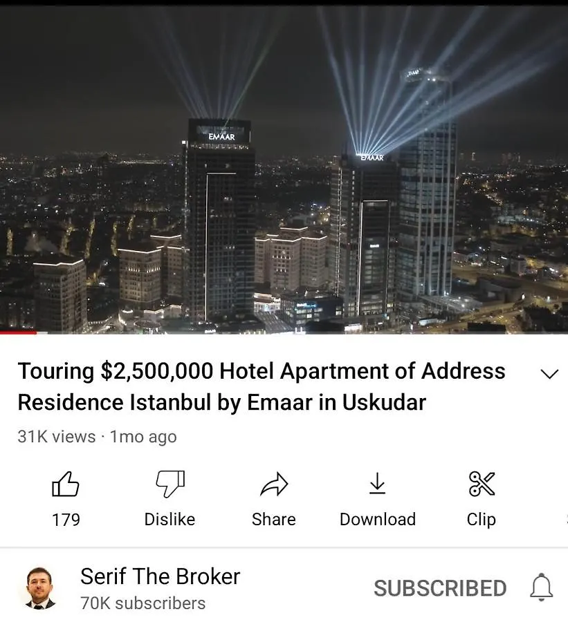 شقة Serviced Luxurious 3+1 In Address Emaar Square اسطنبول